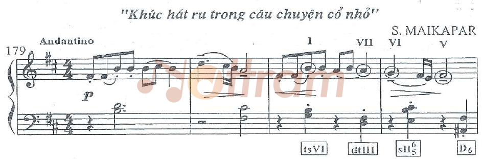 Phân tích hòa âm cho bài hát "Khúc hát ru trong câu chuyện cổ nhỏ"