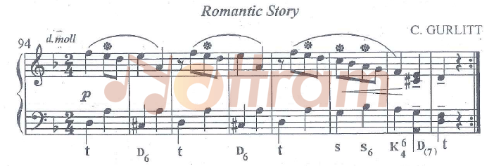 Phân tích hoà âm của bài "Romantic Story"