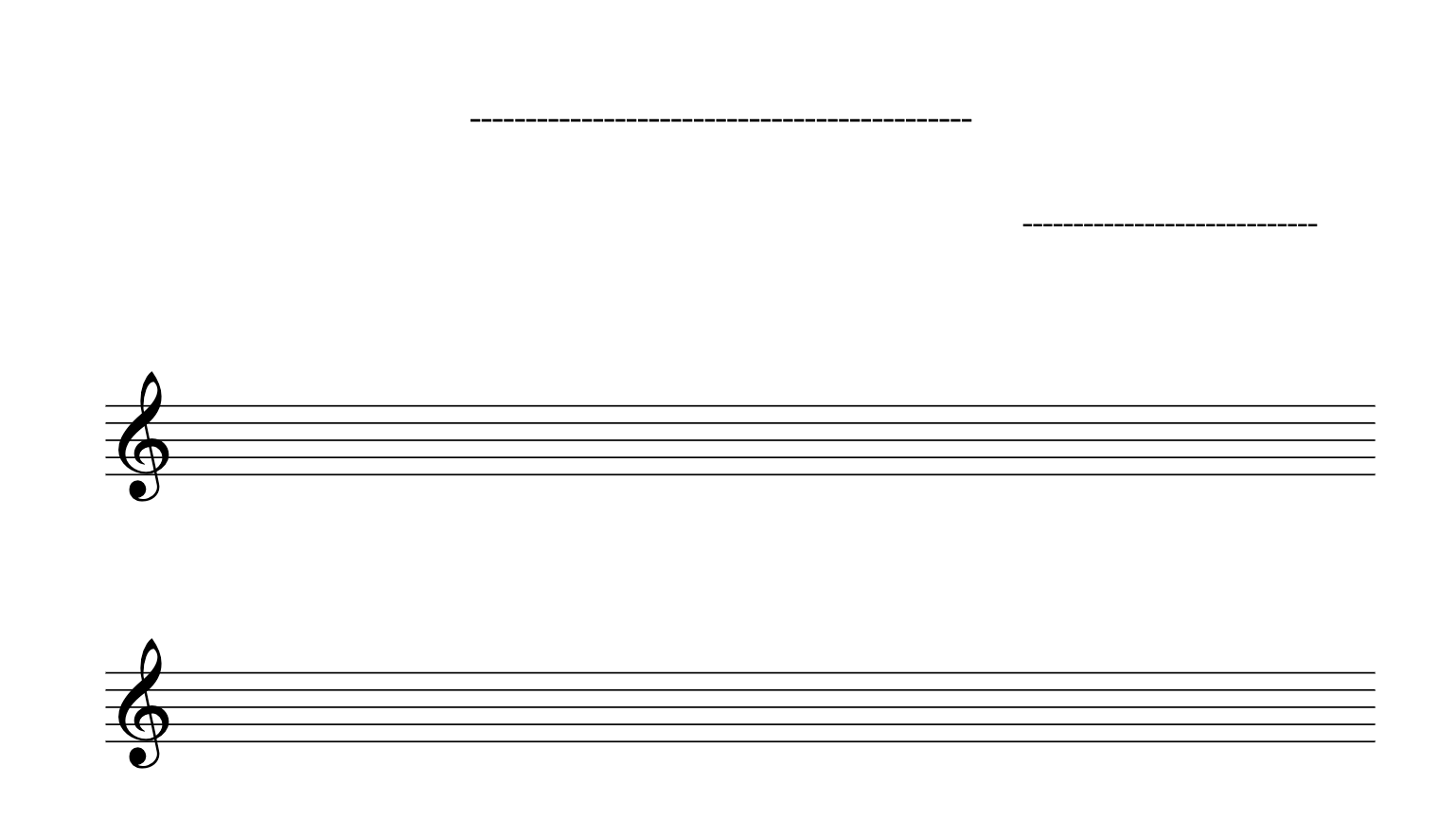 Khuông nhạc, trang sheet trắng khóa Sol | Tải về PDF bản gốc