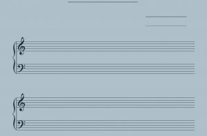 Trang nhạc trắng piano