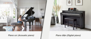 So sánh piano điện và cơ