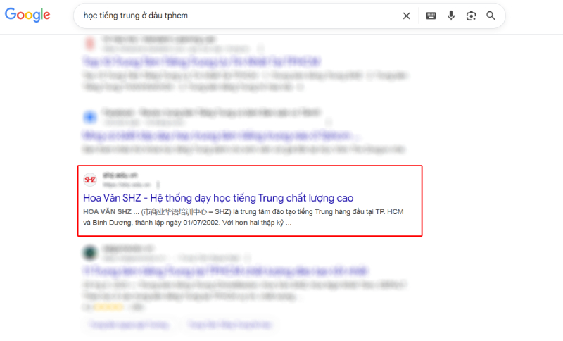 Kết quả tìm kiếm Google Tân Phú