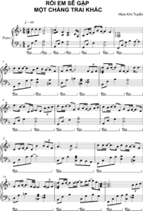 Rồi em sẽ gặp một chàng trai khác piano sheet