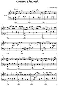 Sheet piano cơn mưa băng giá